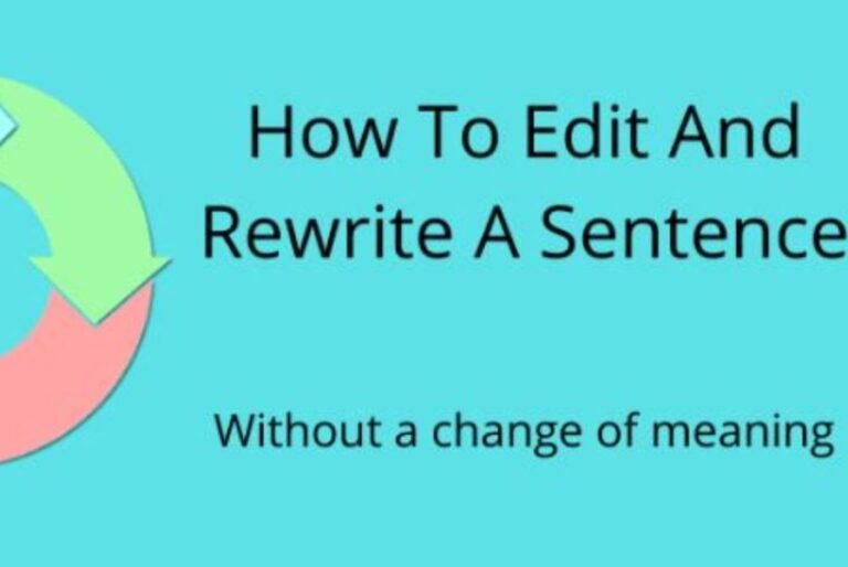 rewrite sentences in essay